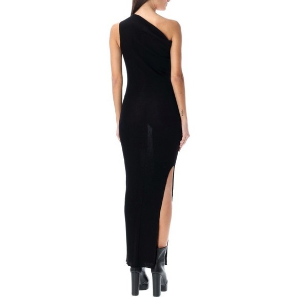 Rick Owens One-Shoulder Rib Knit Dress With Playful Side Vent - NWT - Picture 2 of 3